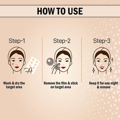 Urban Yog Acne Pimple Patch 72 Invisible Facial Stickers 1's - Masks & Peels