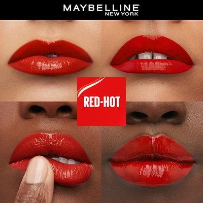 Maybelline New York Super Stay Vinyl Ink Liquid Lipstick, Red Hot 4.2 ml - Lipsticks
