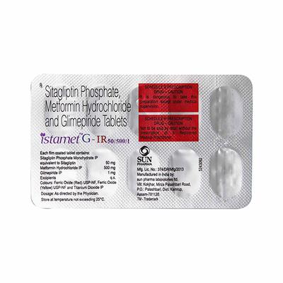 ISTAMET G IR 50/500/1 Tablet 10's - Diabetes-Ant