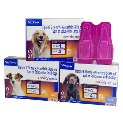 Virbac Effitix Spot On (20-40 Kg) Large Solution 20 kg (Pack of 2) - Pet Healthcare