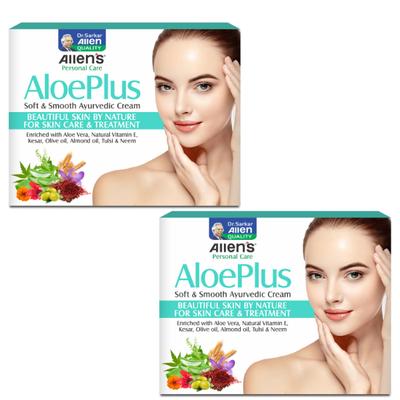Allen Aloe Plus Soft & Smooth Cream 50 gm (Pack Of 4) 1's - Personal Care (Ayush)