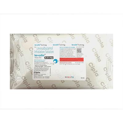 LEVOLIN 0.31mg Respules 6x2.5ml - Asthma/COPD-Ast