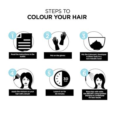 BBlunt Salon Secret High Shine creme Hair Colour Natural Black 108 ml - Crème