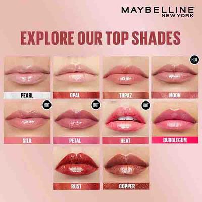 Maybelline New York Lifter Gloss Moisturizing, Tinted Lip Gloss With Hyaluronic Acid, Petal 5.4 ml - Lip Glosses