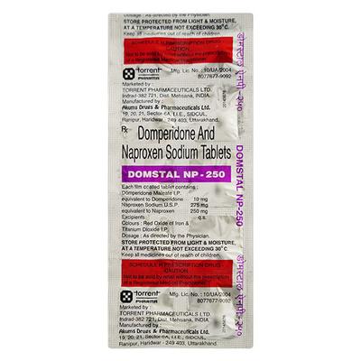 DOMSTAL NP 250 Tablet 10's - Pain relief-Ano