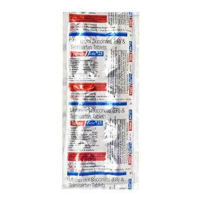 Telvas Beta 25mg Tablet 10'S - Hypertension-Ang