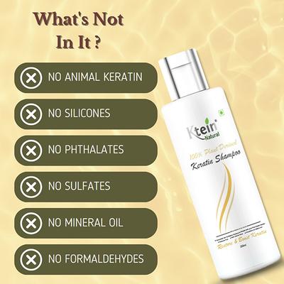Ktein Natural 100% Plant Derived Keratin Shampoo 200 ml - Shampoos