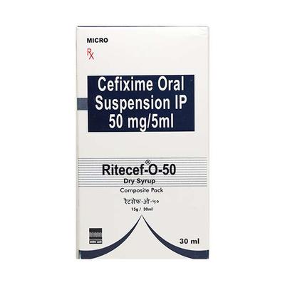 RITECEF O 50 Dry Syrup 30ml - Bacterial Infections-Cep