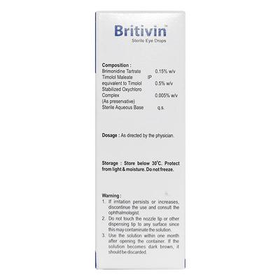 BRITIVIN Eye Drops 5ml - Glaucoma-Ant