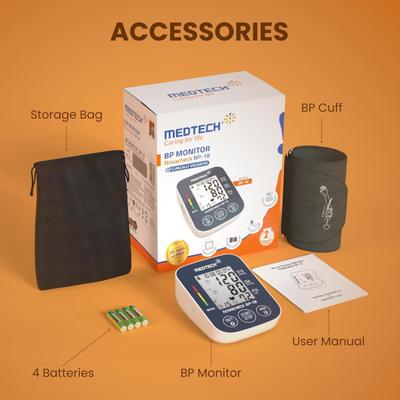 MedTech Fully Automatic Digital BP Monitor - BP18 - Blood Pressure Monitor Device