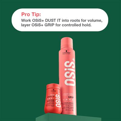 Schwarzkopf Professional OSiS+ Dust it Dry Texture Hair Styling Powder, Non Crispy Hair with a Natural Shine, Vegan, Flexible hold 10 gm - Hair Perms & Texturizers