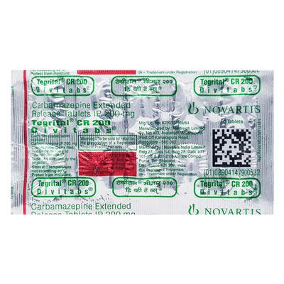 Tegrital CR 200mg Tablet 10'S - Epilepsy/Convulsion-Ant
