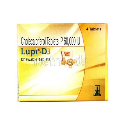 Lupi D3 Sugar Free Chewable Tablet 4'S - Supplements-Vit