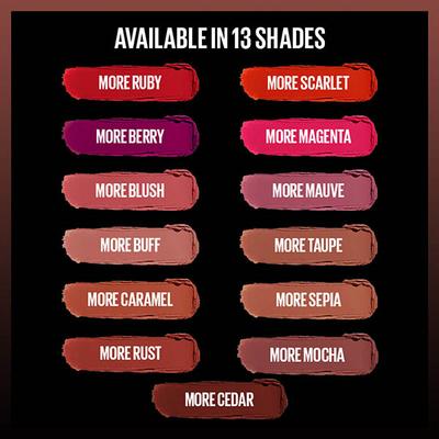 Maybelline New York Color Sensational Ultimatte Lipstick, More Cedar 1.7 gm - Lipsticks