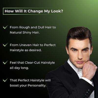 Men Deserve Hair Clay Wax for Natural and Matte Finish Look 75 gm - Hair Gels & Waxes
