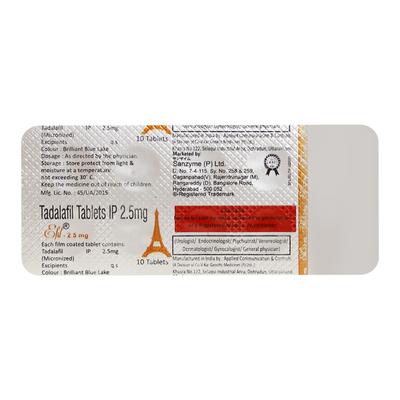Efil 2.5mg Tablet 10'S - Impotence/Erectile Dysfunction (Ed)