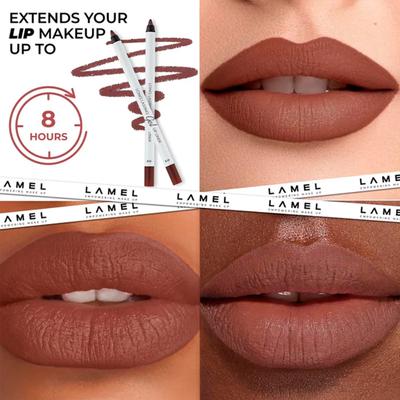 Lamel Long Lasting Gel Lip Liner 414 Intense Brown 1.7 gm - Lip Liners