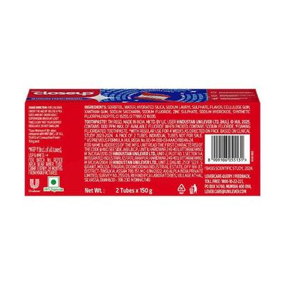 Close Up New Superfresh Zinc Protect Shield Toothpaste (Pack of 2 x 150 g) - Toothpaste