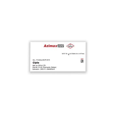 Azimax 500mg Tablet 5'S - Bacterial Infections-Mac