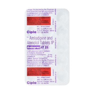 Amlopres AT 25mg Tablet 15'S - Hypertension-Cal
