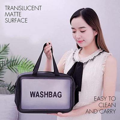 Allure Washable Cosmetic Large Bag Color Black 1's - Makeup Bags & Cases