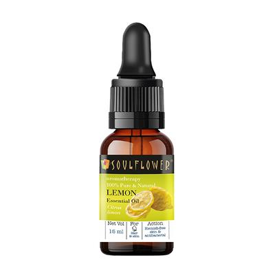 Soulflower Essential Oil - Lemon 15 ml - Essential Oils