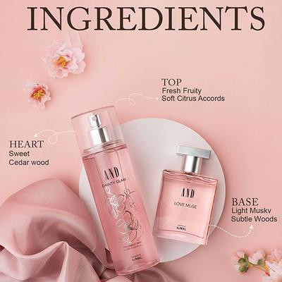 And Crafted By Ajmal Gift Pack 2 Shades Of Me Love Muse Dainty Glam 250 Ml - Perfumes (Edt/Edp)
