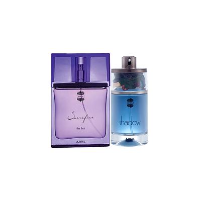 Ajmal Sacrifice For Her EDP Floral Musky Perfume And Shadow Him EDP Spicy Woody Perfume 125 ml - Perfumes (Edt/Edp)
