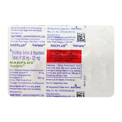 NAC Plus Tablet 10'S - Pain relief-Nsa