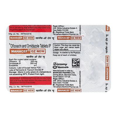 Mahacef OZ New Tablet 10'S - Bacterial Infections-ABC