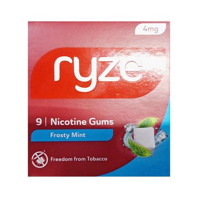 RYZE 4 MG FROSTY MINT NICOTINE Gum 9's - Smoking cessation
