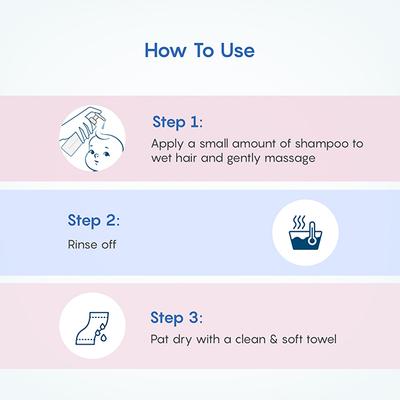 The Mom's Co. Natural Baby Shampoo with Organic Argan Oil & Moringa Oil Tear Free Soap Free 400ml 1's - Baby Shampoo