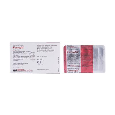 FERROFIT Tablet 10's - Iron Supplement/Anaemia-Vma