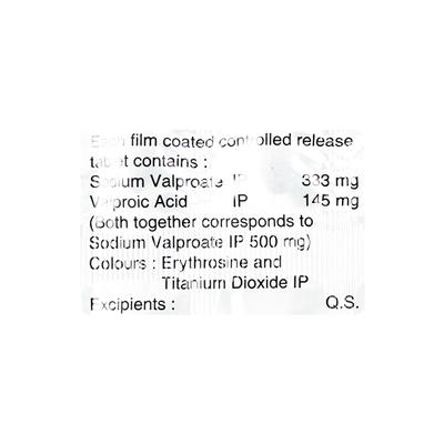 Valprol CR 500mg Tablet 15'S - Epilepsy/Convulsion-Ant