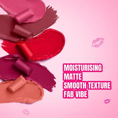 Elle 18 Color Pops Matte, Nude Nectar, Matte Finish, Moisturising Lipstick 4.3 g - Lipsticks