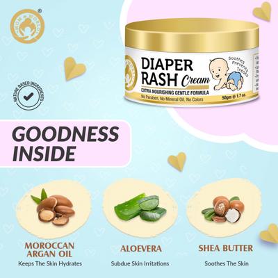 Mom & World Diaper Rash Cream 50 gm - Rash Creams