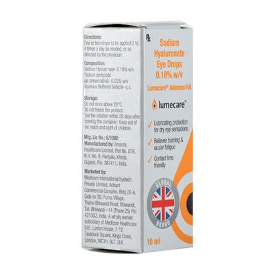 LUMECARE ADVANCE HA Eye Drops 10ml - Dry Eye-Olt