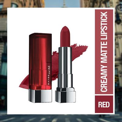 Maybelline New York Color Sensational Creamy Matte Lipstick, 695 Divine Wine 3.9 gm - Lipsticks