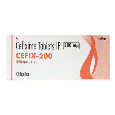 Cefix 200mg Tablet 10'S - Bacterial Infections-Cep