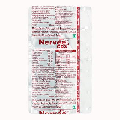 NERVEE CD3 (Veg) Tablet 10's - Supplements-Vam