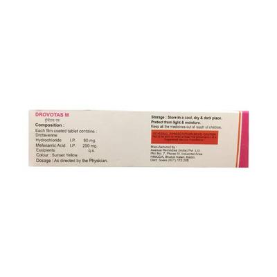 DROVOTAS M Tablet 10's - Muscle Spasm-Ant