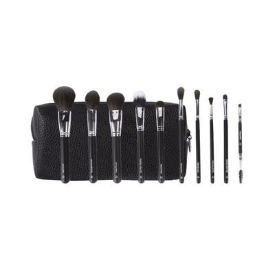 bh cosmetics Ultimate Essentials 10 Piece Face and Eye Brush Set with Bag 1's - Lens Solution & Accessories
