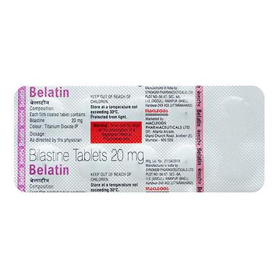 BELATIN 20 Tablet 10's - Allergies-Ant