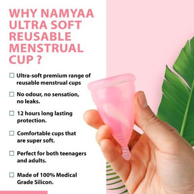 Namyaa Ultra Large Reusable Menstrual Cup 50 gm - Menstrual Cups