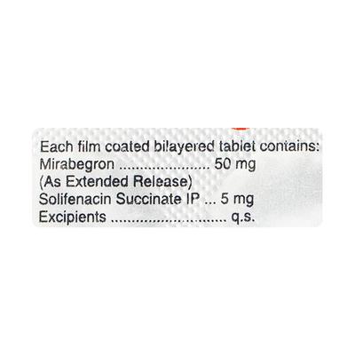 VESIBETA S 50 Tablet 10's - Bladder And Prostate Disorders-Dru