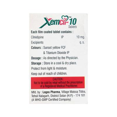 XEMCIL 10 Tablet 15's - Hypertension-Cal