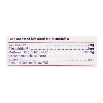 Glimy MV 1 Tablet 10'S - Diabetes-Ant