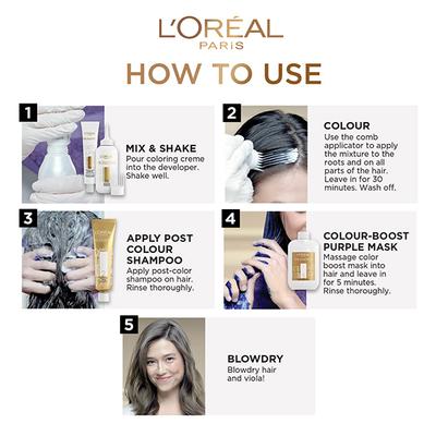 L'Oreal Paris Excellence Fashion Hair Color with Color Boost, 9.13 Golden Blonde 172 ml - Crème