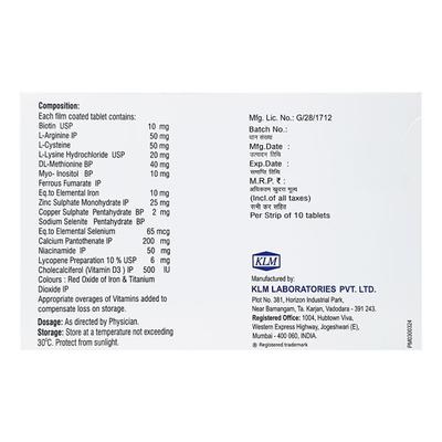 Extend Hair Tablet 10'S - Supplements-Sup