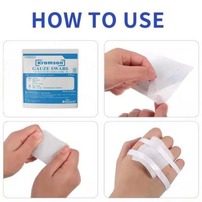 Wellness Kramson Gauze Swab (7.5 Cm x7.5 Cm x 12 Ply) 4's - Bandages & Dressings
